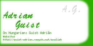 adrian guist business card